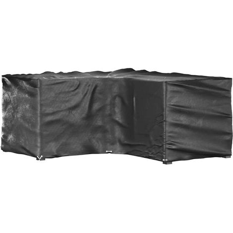 Maison Exclusive - Coperture Mobili da Giardino a L 2pz 12 Occhielli 185x185x90cm (1/5)