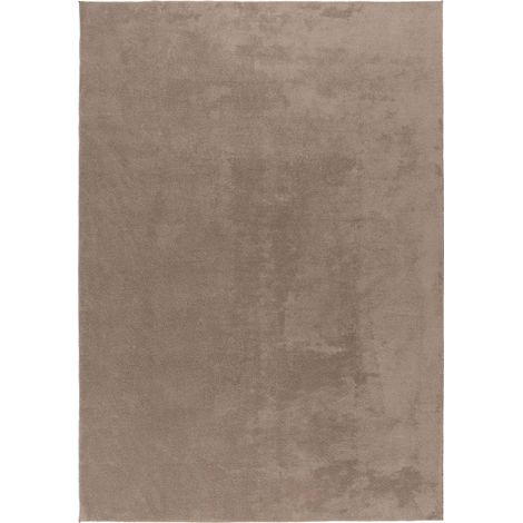 Tapis taupe robuste à poils courts facile à vivre - 280 x 200 cm (1/5)