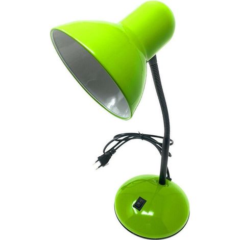 Trade Shop - SCHREIBTISCHLAMPE MIT FLEXIBLEM ARM LICHT TISCHLAMPE FÜR KINDERZIMMER FARBE - Grün (1/2)