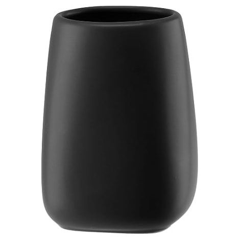 Tazza da bagno in ceramica Pastello, nero opaco, 380 ml (1/2)