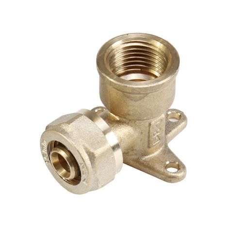 GOMITO A 90  ° F/FILET. F CON FLANGIA E DUE FORI DI FISSAGGIO- Diam. 1/2 x 16- IBP- pezzi 1