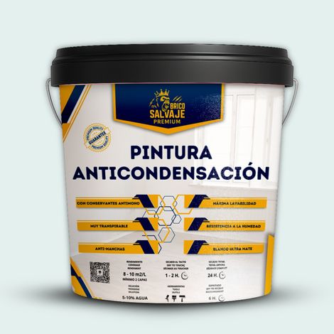 Pintura Anticondensación, Antihumedad, Conservantes Antimoho, Aislante Térmico, Acabado Mate, Repose 14 Litros