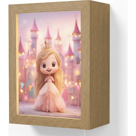WALL LIGHT Princess - Pink - Castle 15x20 cm (1/5)
