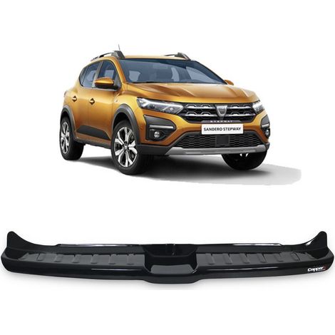 Protector de parachoques trasero negro brillante Dacia Sandero desde 2021- (1/4)