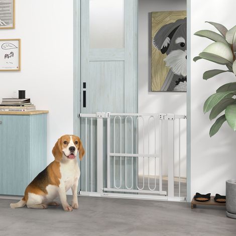 Türschutzgitter Hund, 76-104 cm Absperrgitter ohne Bohren, Treppengitter