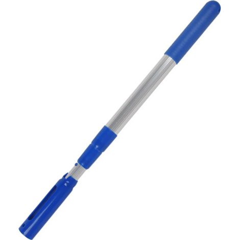 Perche télescopique pour piscine avec poignée réglable et robuste. Compatible avec les accessoires standards. Élimination efficace des débris. (1/5)