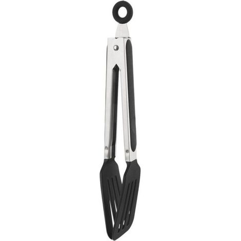 Pinces De Cuisine - Acier Inoxydable - 26 x 5,5 cm - Noir - Résistant À 200 °C - Lave-Vaisselle - 1 Pièce (1/5)