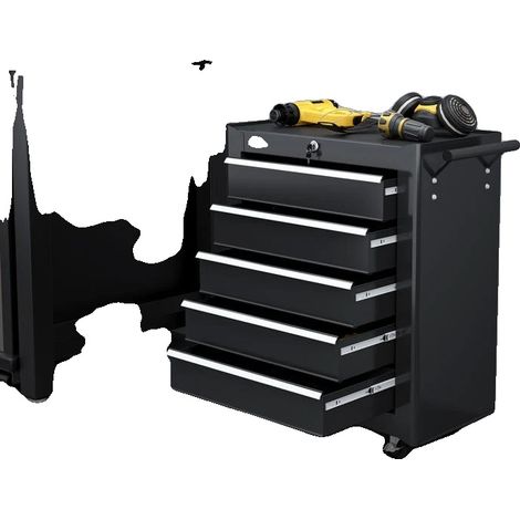 Organisateur d'outils, Acier, 5 Tiroirs, Longueur 68 cm, Largeur 33 cm, Hauteur 75 cm (1/5)