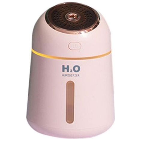 BUNTHAUS Humidificateur d’air d’aromathérapie USB (9.6x9.6x13.9cm) (Rose) (1/4)