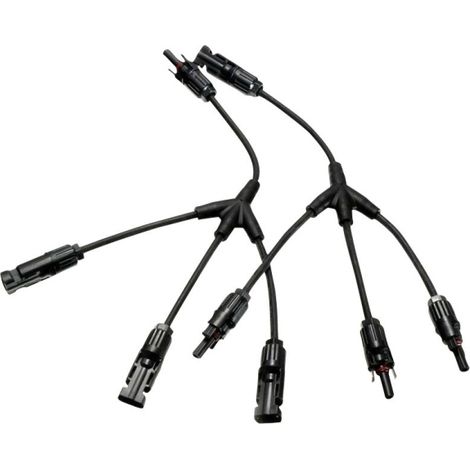 Mc4-Verbindung mit Kabel für Solarmodule, 3 Eingänge - Eza