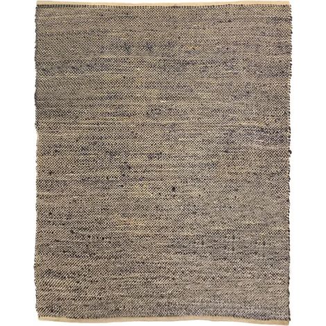 Tapis 160 x 230 cm bleu en jute fibre tressée naturelle - ALADIN 6873 (1/4)
