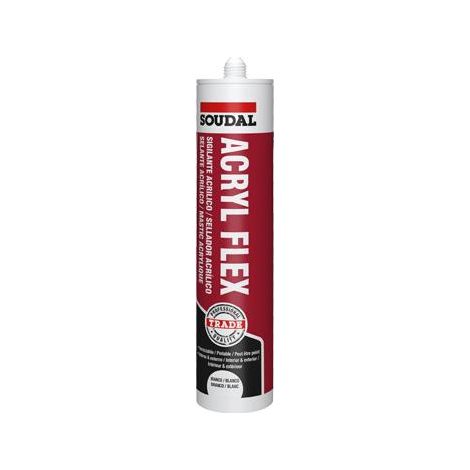 Soudal SILICONE ACRILICO ELASTICO ''ACRYL FLEX'' ml. 300 - Bianco