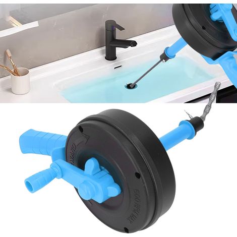[Déboucheur Électrique/Flexible] Serpent de Drainage Haute Durabilité 65 Manganèse Double Modes pour Toilette Cuisine Salle de Bain 10m (1/4)