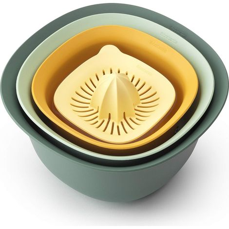 Brabantia 122262 Tasty+ Set Ciotole Impilabili con Scolapasta e Spremiagrumi colore Assortito (1/5)
