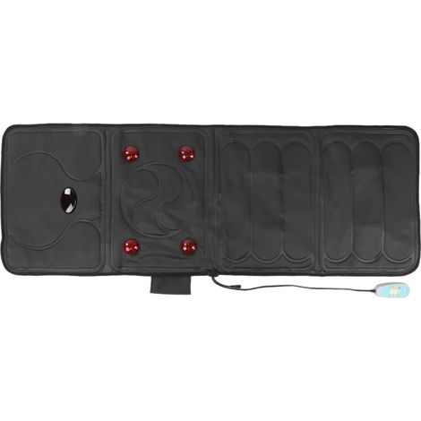 Coussin de massage intelligent à infrarouge lointain, tapis de relaxation vibrant avec thérapie magnétique, vert foncé, prise UE 100-240V, pour maison (1/5)