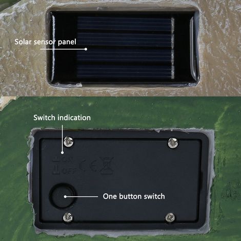 Dekorativer, solarbetriebener Leuchtfrosch für den Garten (1 Stück pro Packung) (1/5)