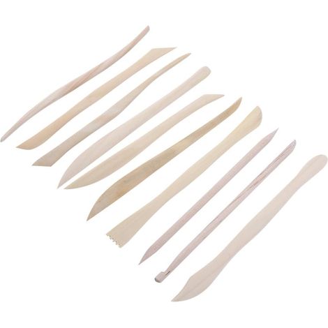 Lot de 10 Outils de Sculpture, Bricolage en Bois, Bois, Argile, Outils de modelage, Outils de Sculpture en Argile polymère (1/5)