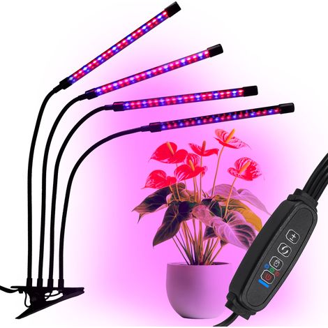 LED-Pflanzenwachstumslampe 80 Dioden TIMER 25 W - Heimpflanzenanbau ohne Netzteil
