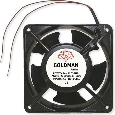 Ventilateur Axial - Haute Température - 120 x 120 x 38 mm - Silencieux - Économie d'énergie