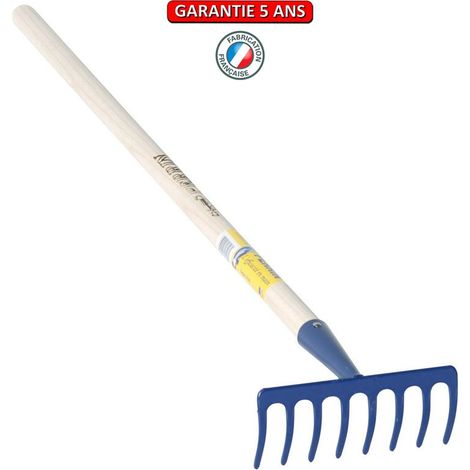 Blumenrechen, Kinderrechen mit 80 cm Stiel, Handgerät für Garten und Gemüsebeet OUTILS PERRIN