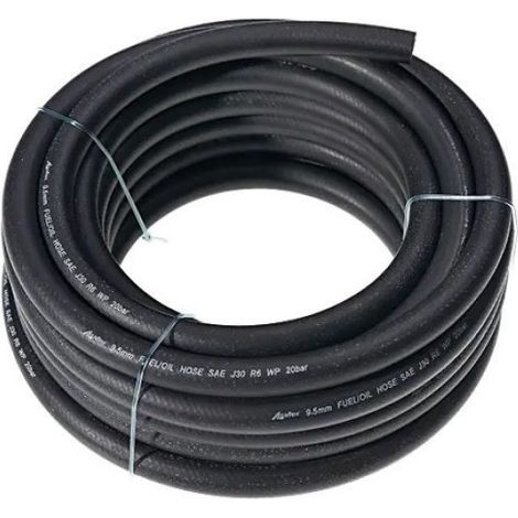 Tuyau Carburant - Caoutchouc - 6.3/13.3 mm - 20 bar - 10 m - 3 Couches - SAE J30 R6
