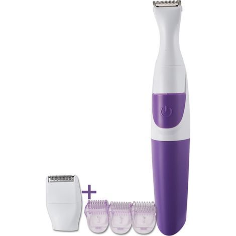 Tondeuse à cheveux électronique 2 en 1 violet pour femmes, lavable, pour maillot (1/3)