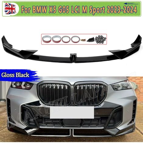 Spoiler delantero, estilo M Performance, fácil instalación, negro brillante. (1/5)