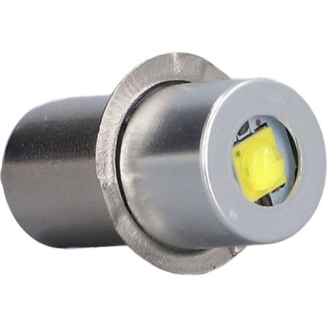 Lampe de travail d'urgence LED haute luminosité, ampoule de remplacement pour lampe torche, P13.5S/3V/4P, lumière blanche (1/5)