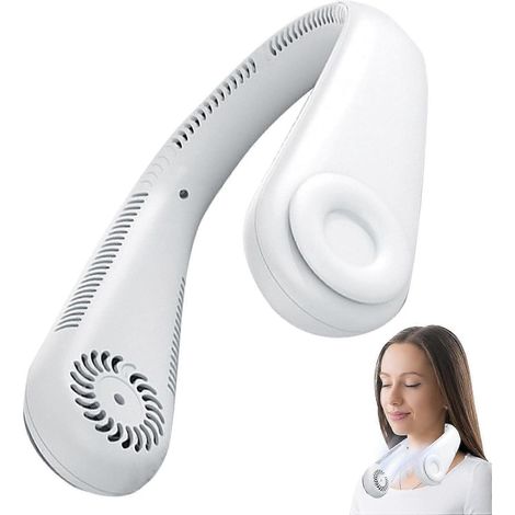 Filiyano-Ventilateur de cou portable 720 V, petit ventilateur de cou - Ventilateur de voyage Jon pour enfants, faible niveau sonore, alimentation USB (1/5)