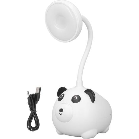 Leselampe im Panda-Design für Kinder, flexibler Schwanenhals, USB-wiederaufladbarer 600-mAh-Akku, LED-Schreibtischlampe für Familienzimmer, Arbeitszimmer und Büro. (1/5)