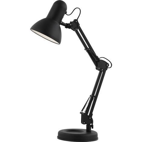 Globo Famous 60w Lámpara de Mesa Negra Diseño Moderno