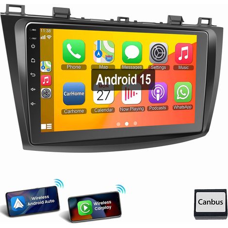 Autoradio Android 15 9 pouces pour Mazda 3 BL (2010-2013) Apple Carplay GPS RDS WIFI 1+32G