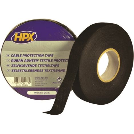 Ruban Adhesif De Protection Pour Cablage - Noir 19Mm X 25M Hpx