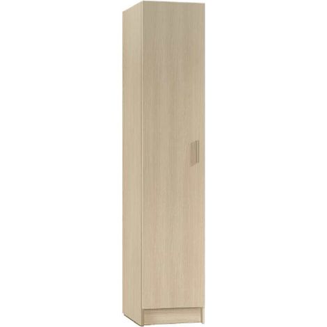 Armadio portascope 37x37x180h cm con 1 anta rovere chiaro - Giacinto