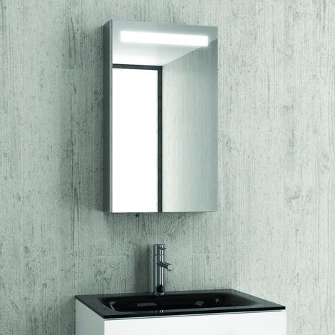 Specchiera contenitore illuminazione a led 67x40 KAM-1411 kamalu