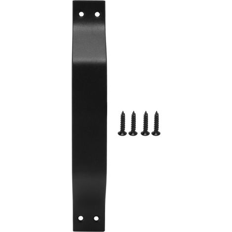 Poignée de Porte en Acier au Carbone, Poignée de Traction de Porte de Grange Noire pour Placard de Porte de Clôture en Bois Extérieur Intérieur (1/5)