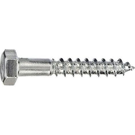 Vis à bois 6 pans Acier Inox 1000 g 6 x 60 mm (1/2)