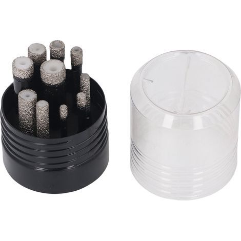 Jeu de scies cloche diamantées à tige hexagonale de 1/4 pouces, perçage sec et humide, forets brasés pour carrelage, verre, marbre, granit, 10 pièces (1/5)