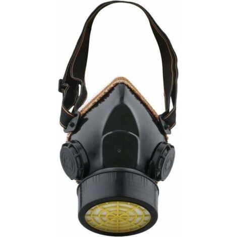 Masque Anti-Poussiere Protection Peinture Respirateur chimique industriel Contre Vapeur Toxique, Masque Cartouche Protection Soupape de Facile à Respirer, Noir (1/5)