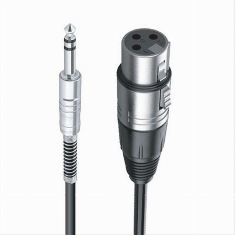 MaxTech - Cavo Da Jack 6.5 Mm A Xlr Femmina Audio Prolunga Per Microfono Da 5metri Jxlr-07 - (1/2)