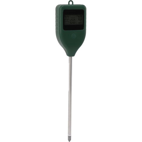Testeur d'humidité du sol professionnel 3 en 1 (humidité, nutriments, pH) avec rétroéclairage vert pour jardin, pelouse et ferme (1/5)
