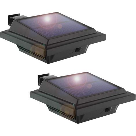 Lampes solaires d'extérieur étanches pour gouttière, sans fil, 40 LED, durables, du crépuscule à l'aube, pour clôture, allée, jardin, patio, chemin, terrasse, sécurité renforcée, conçues pour une vie (1/5)