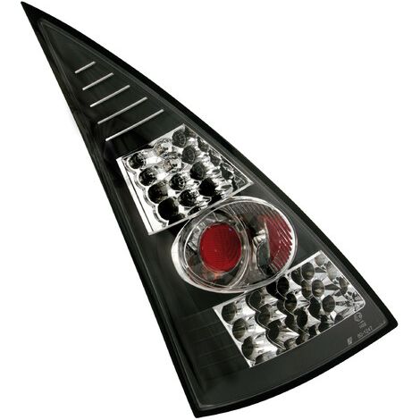 Coppia fanali posteriori LED - compatibile per Citroën C3 (2/02) - Nero