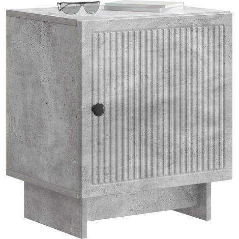 Maison Exclusive - Armadio da Notte Grigio Cemento 43 x 34,5 x 50 cm