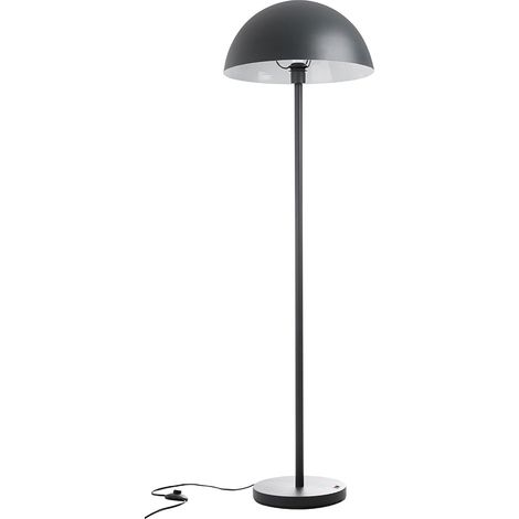 Stehleuchte dunkelgrau Wohnzimmerlampe stehend Stehlampe Modern, Aluminium, 1x E27 Fassung, DxH 45x145 cm