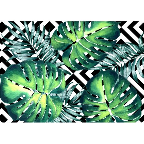 Mantel individual rectangular de 29×42 cm, estampado Costa Rica - fieltro ecológico, lavar a 40 °C, Bertoni (1/5)