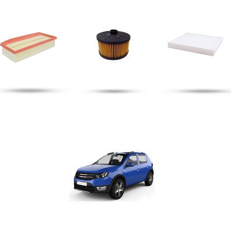Kit tagliando 3 filtri compatibile con Dacia Sandero II 1.0 LPG 74kw dal 2019 (1/5)