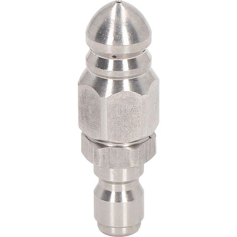 Buse nettoyeur haute pression 5000 PSI acier inoxydable raccord rapide 1/4 pouce NPT pour nettoyage tête pointue 1 trou avant 6 trous arrière (1/5)