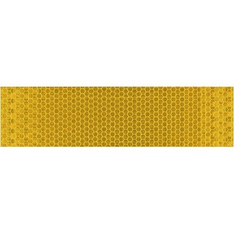 BANDE ADHÉSIVE DE MARQUAGE RÉFLÉCHISSANT 33 M X 50 MM JAUNE - CRA3350