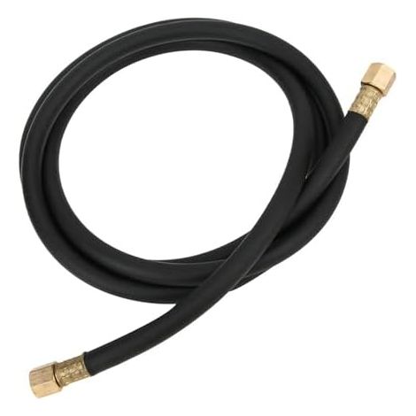 Tuyau de Gaz en Laiton et Caoutchouc, Raccord 1/4 Pouce, Flexible Haute Performance pour Soudage, Compatible avec Azote et Air Comprimé